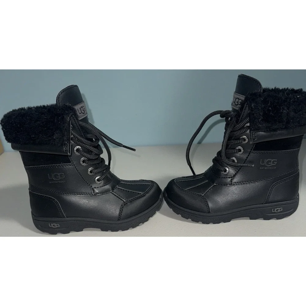 UGG Kids 10 Snow Boots Butte II‎ CWR Waterproof Cold Weather Winter Outdoor Cozy
